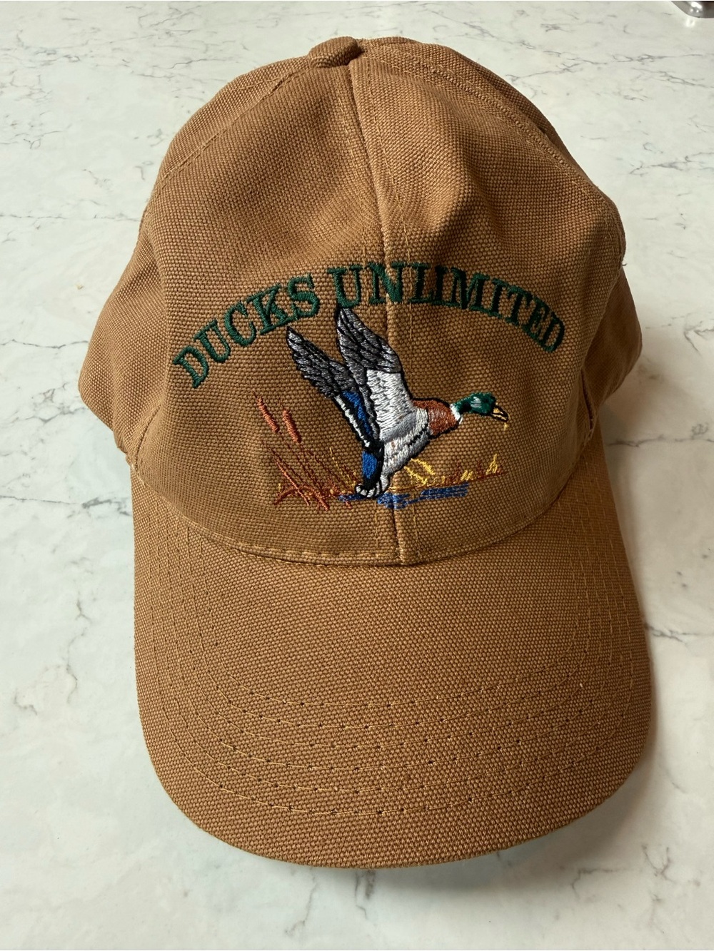 VTG 80’s/90s Ducks Unlimited Duck Canvas Made in USA Snapback Hat embroidered